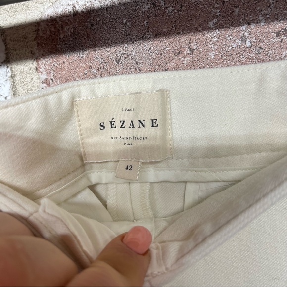 Sezane Chuck Trousers in Ecru - Picture 6 of 7